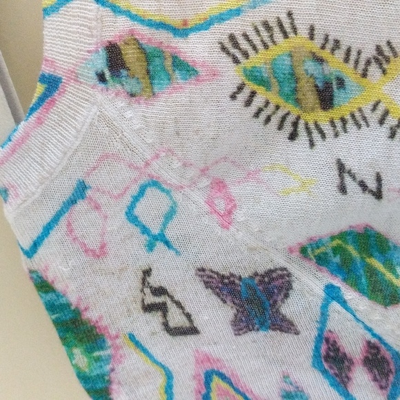 NWOT Zadig & Voltaire Tito Kilim Top In Neutrals T-shirt - Picture 9 of 15